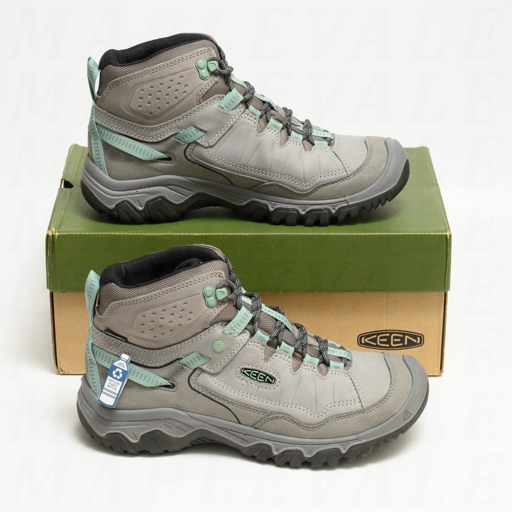 KEEN Targhee IV Mid Waterproof Womens Size 9.5 Hiking Boots - Alloy Gray 1028989 - Picture 5 of 11
